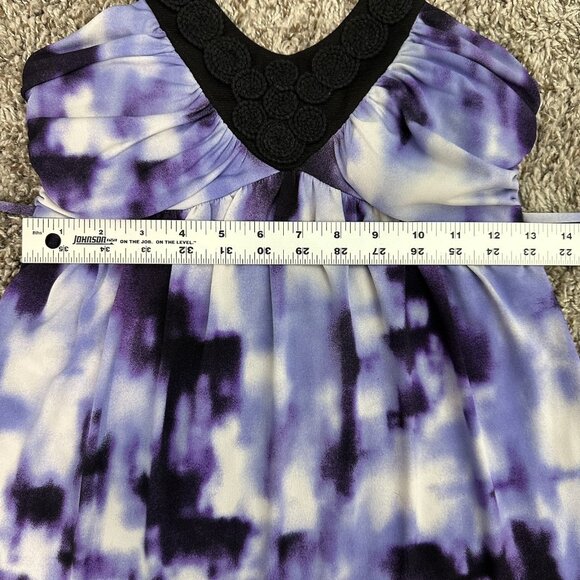 Y2K‎ IZ Byer Babydoll Top Small Purple 90s Style Fairy Whimsigoth Coquette - Picture 8 of 8